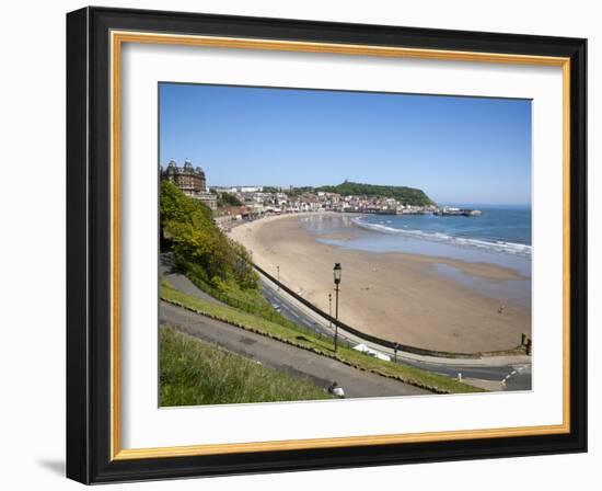 South Sands from the Cliff Top, Scarborough, North Yorkshire, Yorkshire, England, UK, Europe-Mark Sunderland-Framed Photographic Print