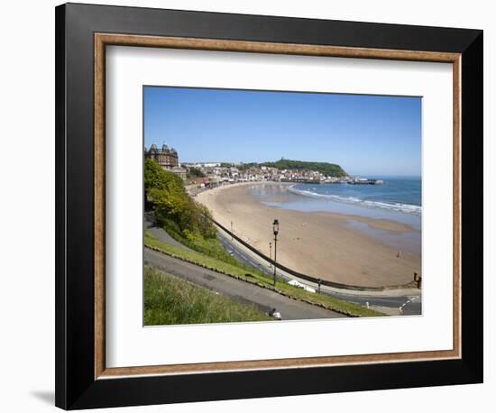 South Sands from the Cliff Top, Scarborough, North Yorkshire, Yorkshire, England, UK, Europe-Mark Sunderland-Framed Photographic Print