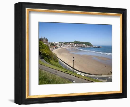 South Sands from the Cliff Top, Scarborough, North Yorkshire, Yorkshire, England, UK, Europe-Mark Sunderland-Framed Photographic Print