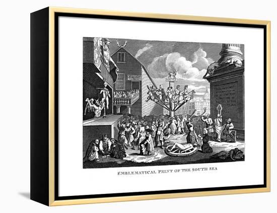 South Sea Bubble, 1721-William Hogarth-Framed Premier Image Canvas