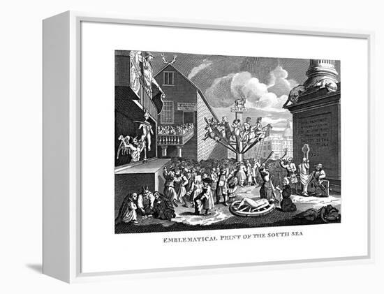 South Sea Bubble, 1721-William Hogarth-Framed Premier Image Canvas