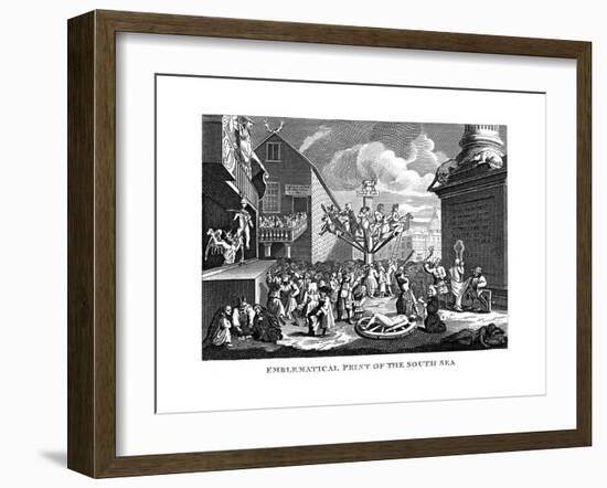 South Sea Bubble, 1721-William Hogarth-Framed Giclee Print