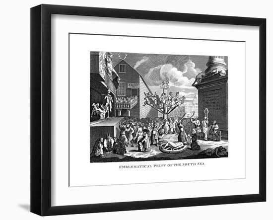 South Sea Bubble, 1721-William Hogarth-Framed Giclee Print