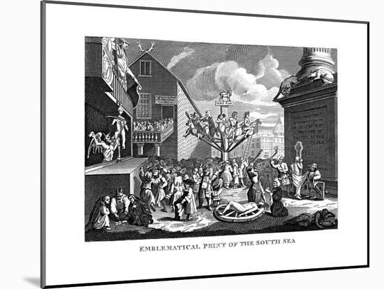 South Sea Bubble, 1721-William Hogarth-Mounted Giclee Print