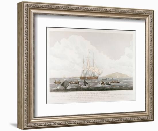 South Sea Whale Fishery, 1825-John Huggins-Framed Premium Giclee Print