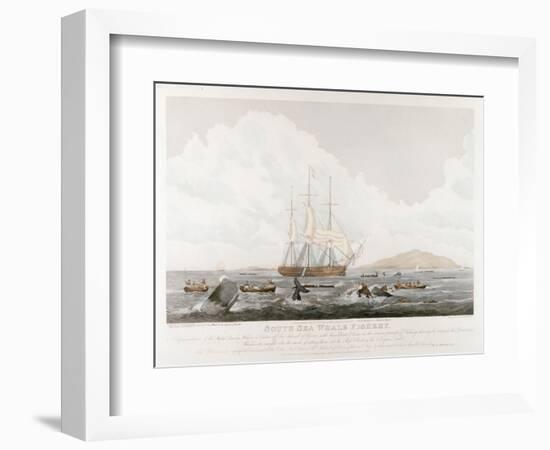 South Sea Whale Fishery, 1825-John Huggins-Framed Premium Giclee Print
