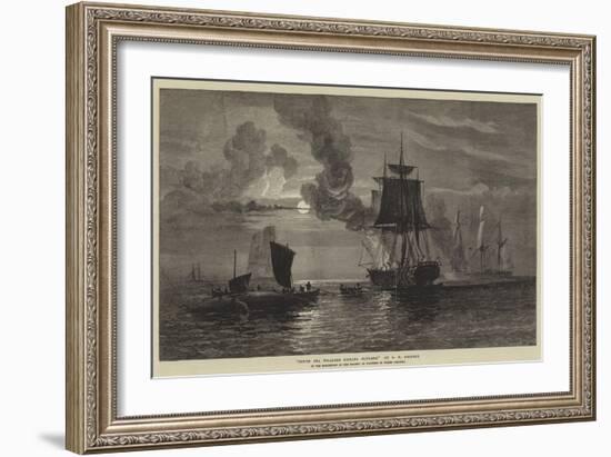 South Sea Whalers Boiling Blubber-Oswald Walters Brierly-Framed Giclee Print