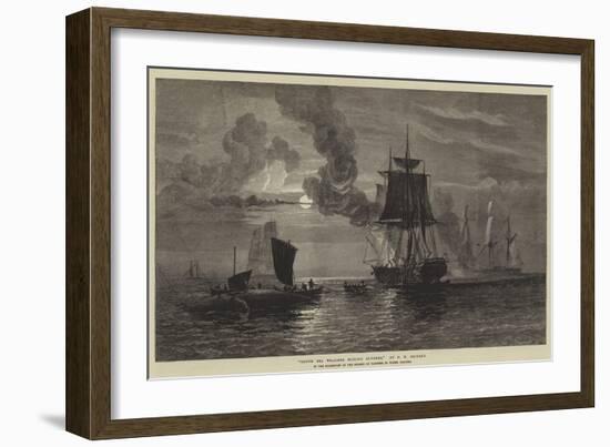 South Sea Whalers Boiling Blubber-Oswald Walters Brierly-Framed Giclee Print