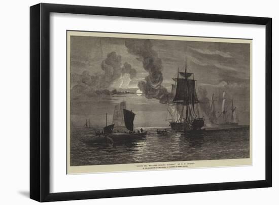 South Sea Whalers Boiling Blubber-Oswald Walters Brierly-Framed Giclee Print