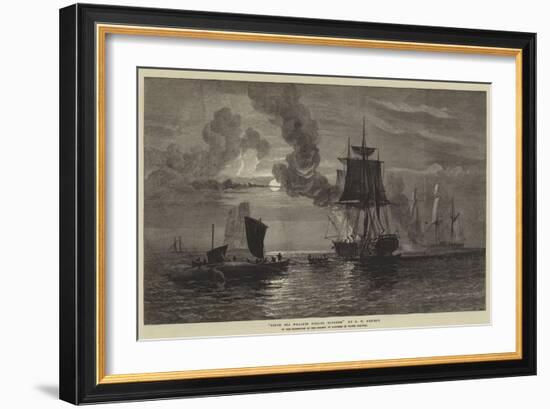 South Sea Whalers Boiling Blubber-Oswald Walters Brierly-Framed Giclee Print