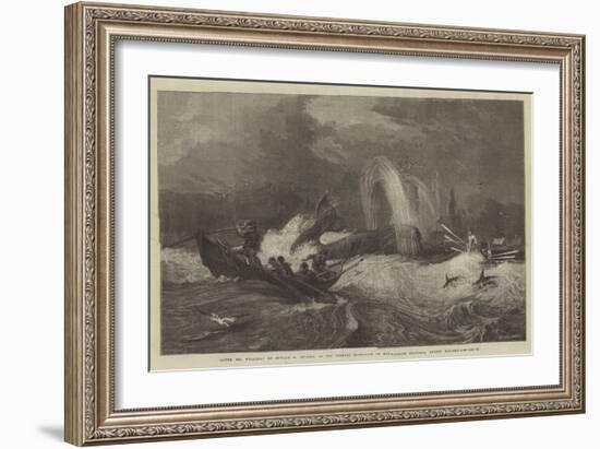 South Sea Whaling, in the General Exhibition of Water-Colour Drawings, Dudley Gallery-Oswald Walters Brierly-Framed Giclee Print