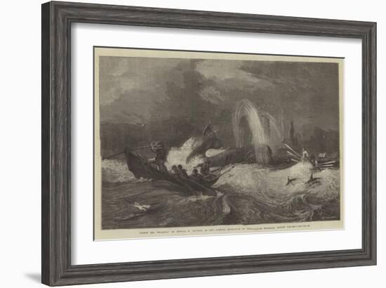 South Sea Whaling, in the General Exhibition of Water-Colour Drawings, Dudley Gallery-Oswald Walters Brierly-Framed Giclee Print