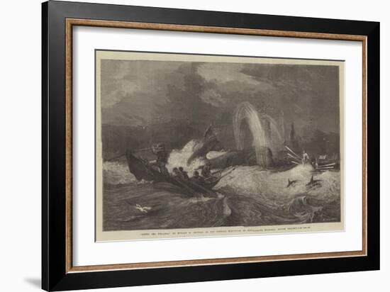 South Sea Whaling, in the General Exhibition of Water-Colour Drawings, Dudley Gallery-Oswald Walters Brierly-Framed Giclee Print