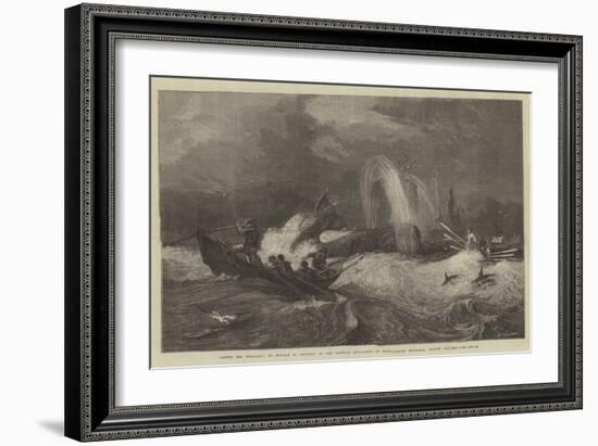 South Sea Whaling, in the General Exhibition of Water-Colour Drawings, Dudley Gallery-Oswald Walters Brierly-Framed Giclee Print