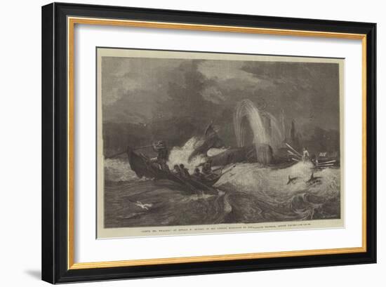 South Sea Whaling, in the General Exhibition of Water-Colour Drawings, Dudley Gallery-Oswald Walters Brierly-Framed Giclee Print