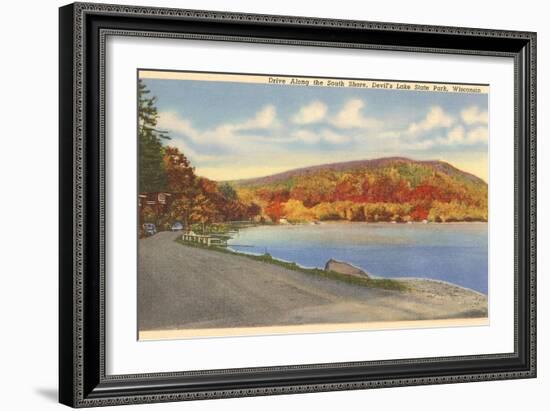 South Shore, Devil's Lake, Wisconsin-null-Framed Art Print