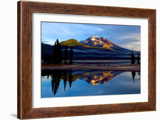 South Sister V-Ike Leahy-Framed Photographic Print