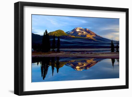 South Sister V-Ike Leahy-Framed Photographic Print