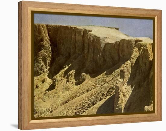 South slope of a royal burial ground, Egypt-English Photographer-Framed Premier Image Canvas