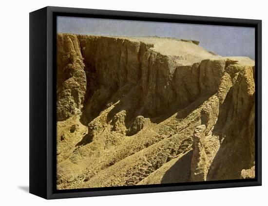 South slope of a royal burial ground, Egypt-English Photographer-Framed Premier Image Canvas