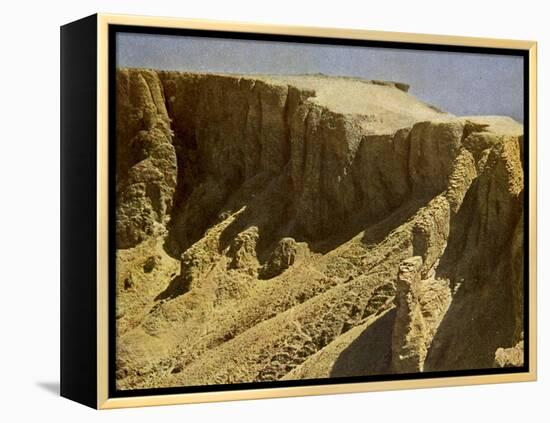 South slope of a royal burial ground, Egypt-English Photographer-Framed Premier Image Canvas