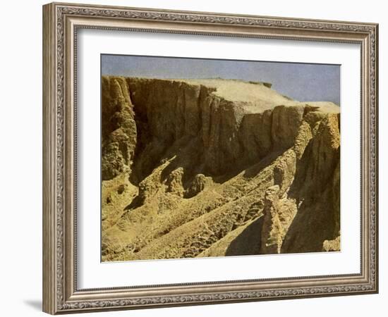 South slope of a royal burial ground, Egypt-English Photographer-Framed Giclee Print