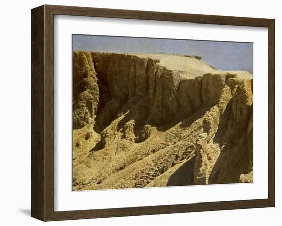 South slope of a royal burial ground, Egypt-English Photographer-Framed Giclee Print