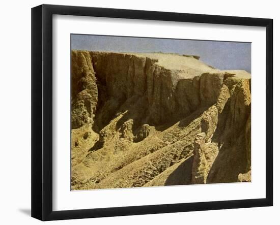 South slope of a royal burial ground, Egypt-English Photographer-Framed Giclee Print