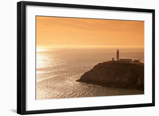 South Stack Lighthouse, Holy Island, Anglesey, Gwynedd, Wales, United Kingdom, Europe-Alan Copson-Framed Photographic Print