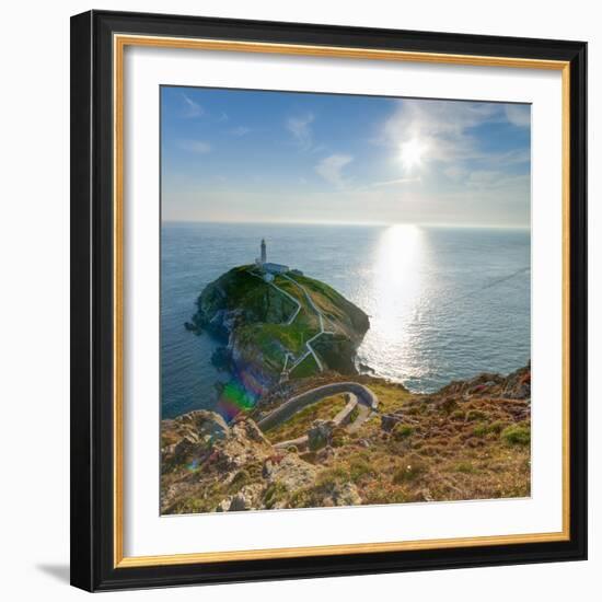 South Stack Lighthouse, Holy Island, Anglesey, Gwynedd, Wales, United Kingdom, Europe-Alan Copson-Framed Photographic Print