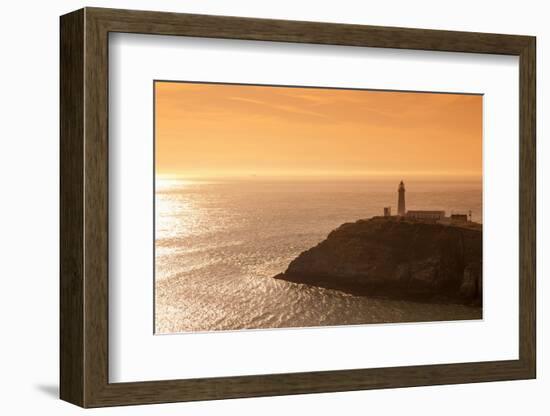 South Stack Lighthouse, Holy Island, Anglesey, Gwynedd, Wales, United Kingdom, Europe-Alan Copson-Framed Photographic Print