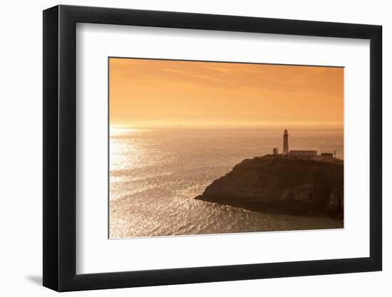 South Stack Lighthouse, Holy Island, Anglesey, Gwynedd, Wales, United Kingdom, Europe-Alan Copson-Framed Photographic Print