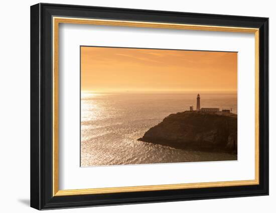 South Stack Lighthouse, Holy Island, Anglesey, Gwynedd, Wales, United Kingdom, Europe-Alan Copson-Framed Photographic Print