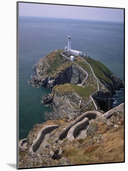 South Stack Lighthouse on the Western Tip of Holy Island, Anglesey-Nigel Blythe-Mounted Photographic Print