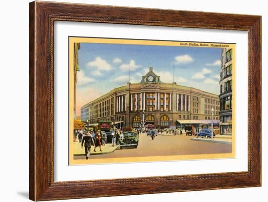 South Station, Boston, Mass.-null-Framed Art Print