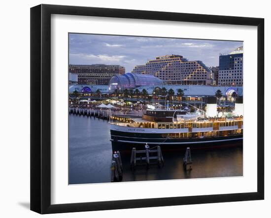 South Steyne Ferry and Harbourside in Darling Harbour, Central Business District, Sydney, New South-Richard Cummins-Framed Photographic Print