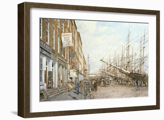 South Street - East River-Jack Wemp-Framed Giclee Print