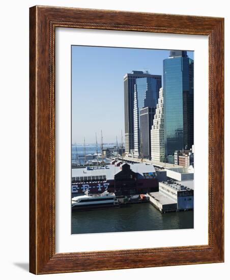 South Street Seaport, Manhattan, New York City, New York, USA-Amanda Hall-Framed Photographic Print