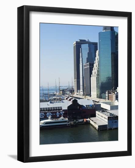 South Street Seaport, Manhattan, New York City, New York, USA-Amanda Hall-Framed Photographic Print