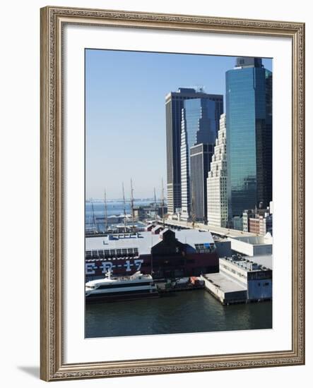 South Street Seaport, Manhattan, New York City, New York, USA-Amanda Hall-Framed Photographic Print