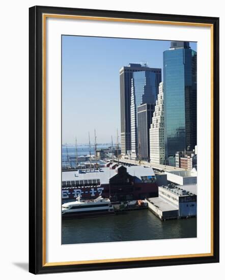 South Street Seaport, Manhattan, New York City, New York, USA-Amanda Hall-Framed Photographic Print