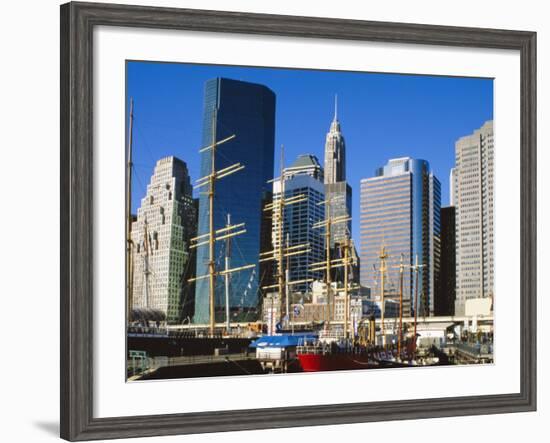 South Street Seaport, New York, USA-Ethel Davies-Framed Photographic Print