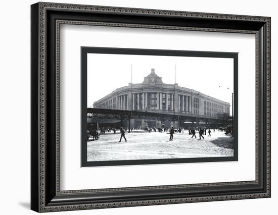 South Street Station, Boston-William Henry Jackson-Framed Photo