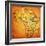 South Sudan on Actual Map of Africa-michal812-Framed Premium Giclee Print