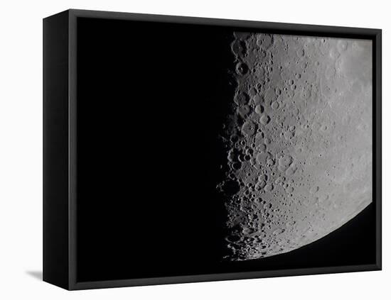 South Terminator of 7 Day Moon-null-Framed Premier Image Canvas