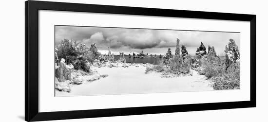 South Tufa Area, Panoramic View of Tufa Formations at Dawn after a Fresh Snowfal-Ann Collins-Framed Photographic Print