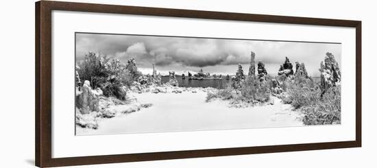 South Tufa Area, Panoramic View of Tufa Formations at Dawn after a Fresh Snowfal-Ann Collins-Framed Photographic Print