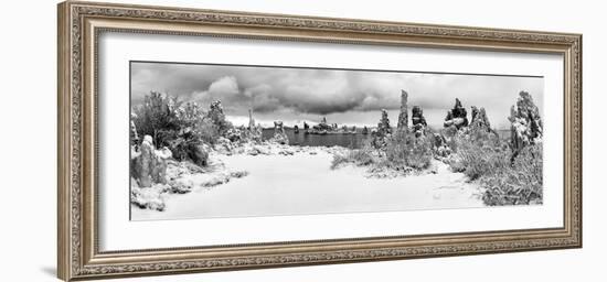 South Tufa Area, Panoramic View of Tufa Formations at Dawn after a Fresh Snowfal-Ann Collins-Framed Photographic Print