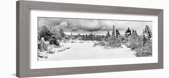 South Tufa Area, Panoramic View of Tufa Formations at Dawn after a Fresh Snowfal-Ann Collins-Framed Photographic Print