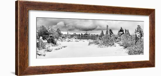 South Tufa Area, Panoramic View of Tufa Formations at Dawn after a Fresh Snowfal-Ann Collins-Framed Photographic Print